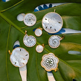 ASHA Tamarin Flower Pendant, Mother of Pearl-ASHA