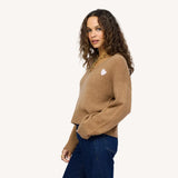 KR Saturday Cashmere Sweater, Teddy Brown-Kerri Rosenthal