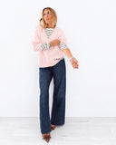 Saturday Cashmere Sweater, Hardly Pink-Kerri Rosenthal