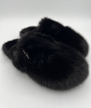 Mink Clogs, Black-Linda Richards