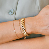 Waterproof Cameron Watch Band Bracelet, Gold-Nikki Smith Designs