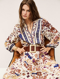 Valley Long Dress, Ecru-ba&sh