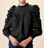 Cleobella Irina Blouse, Black-Cleobella