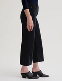 AG Saige Wide Leg Crop Corduroy, Super Black-AG