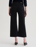 AG Saige Wide Leg Crop Corduroy, Super Black-AG