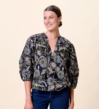 Cleobella Belle Blouse, Dark Magnolia-Cleobella