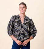 Cleobella Belle Blouse, Dark Magnolia-Cleobella