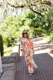 Aria Dress, Vintage Garden Floral-Sail to Sable