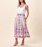 Cleo Doreen Midi Skirt, Silva Print-Cleobella