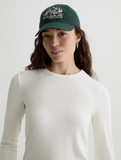 Julia Essential Long Sleeve Tee, Powder-AG