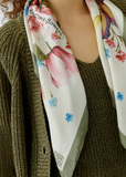 Carré Botany Shawl Scarf, Rose Blue-oui
