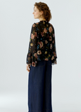 oui Rose Blouse, Black Red-oui