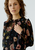 oui Rose Blouse, Black Red-oui
