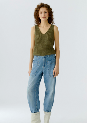 Knit Tank, Green Garden-oui