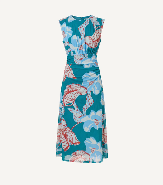 Joelle Midi Dress, La Rouge North Sea Print-Cleobella