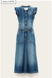 ba&sh Vayea Dress, Denim-ba&sh
