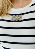 Striped Tank, Off White Blue-oui