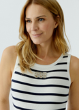 Striped Tank, Off White Blue-oui