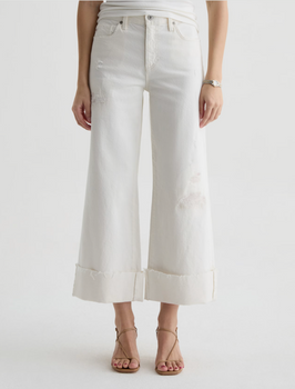 AG Saige Wide Leg Crop, Powder Mended-AG