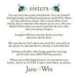 Jane Win SISTERS Forever Original Pendant Coin Necklace-Jane Win