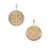JW Petite Embellished Coin Necklace, SISTERS-Jane Win