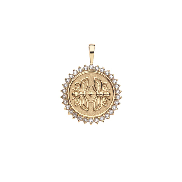 JW Petite Embellished Coin Necklace, SISTERS-Jane Win