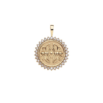 JW Petite Embellished Coin Necklace, SISTERS-Jane Win