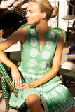 Oliphant Yoke Dress, Soliel GReen-Oliphant Design