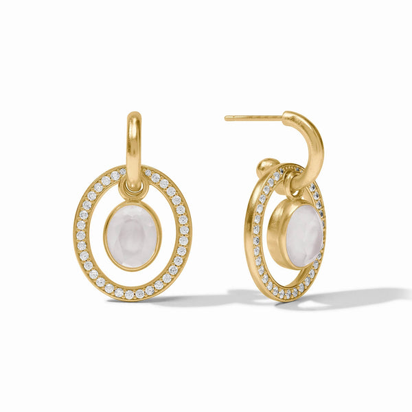 JV Stardust 6-in-1 Earring, Iridescent Clear Crystal-Julie Vos