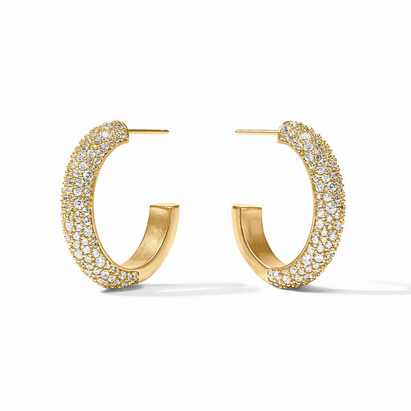 JV Stardust Large Hoop Earring, CZ-Julie Vos