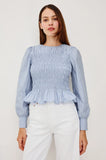 Tabi Top, Oxford Stripe-Rails