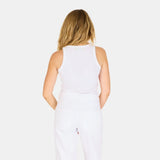 Kerri Rosenthal Heart Tank, White-Kerri Rosenthal