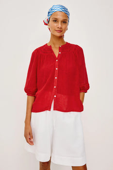 Rails X Giadzy Theia top, Tomato