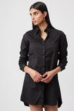 The Shirt WFH Dress, Black-The Shirt - Rochelle Behrens