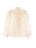 French Bow Shirt, Ivory-The Shirt - Rochelle Behrens