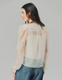 French Bow Shirt, Ivory-The Shirt - Rochelle Behrens