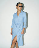 Long Sleeve Midi, Light Blue-The Shirt - Rochelle Behrens