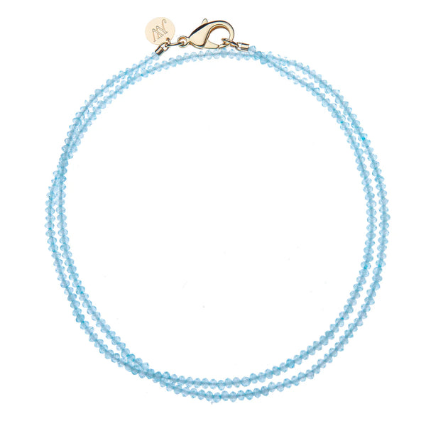 Double Wrap Bead Necklace, Topaz-Jane Win