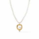 Julie Vos Tudor Delicate Necklace, Gold-Iridescent Clear Crystal-Julie Vos