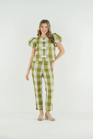 Isabella Top, Gingham-Emily McCarthy