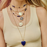 Jane Win LUCKY in Love Clover Necklace, Lapis-Jane Win