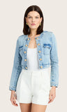 Valentina Denim Jacket, Light Blue-Generation Love
