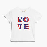 Kerri Rosenthal Tommy Vote Love Tee, White-Kerri Rosenthal