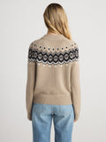 ADINA Fair Isle Pullover, Tan
