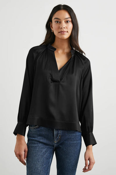 Wynna Blouse, Black-Rails