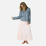 Western Pia Denim Shirt, True Denim-Kerri Rosenthal