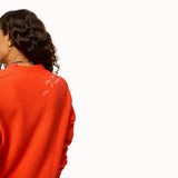KR Whisper Featherweight Cardigan, Tomato-Kerri Rosenthal