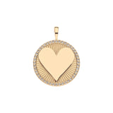 JW Embellished Hearts Find Me Necklace, Gold White Topaz-Jane Win