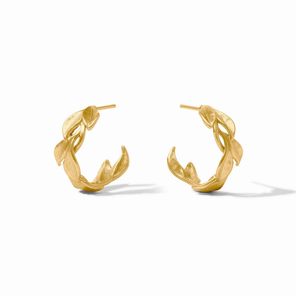 JV Willow Hoop Earring, Gold-Julie Vos