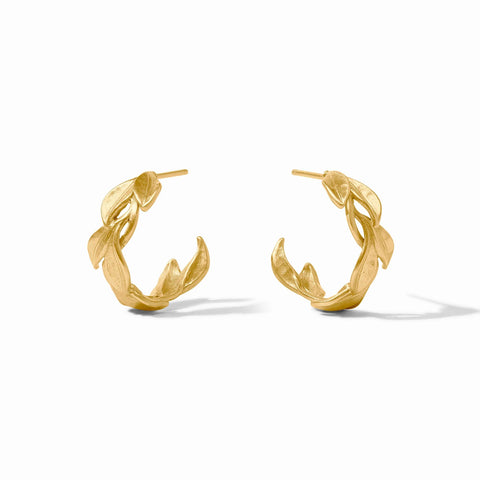 JV Willow Hoop Earring, Gold-Julie Vos